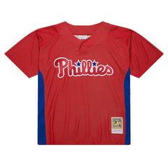 Roy Halladay Philadelphia Phillies Authentic Batting Practice Jersey - Red | Mitchell & Ness