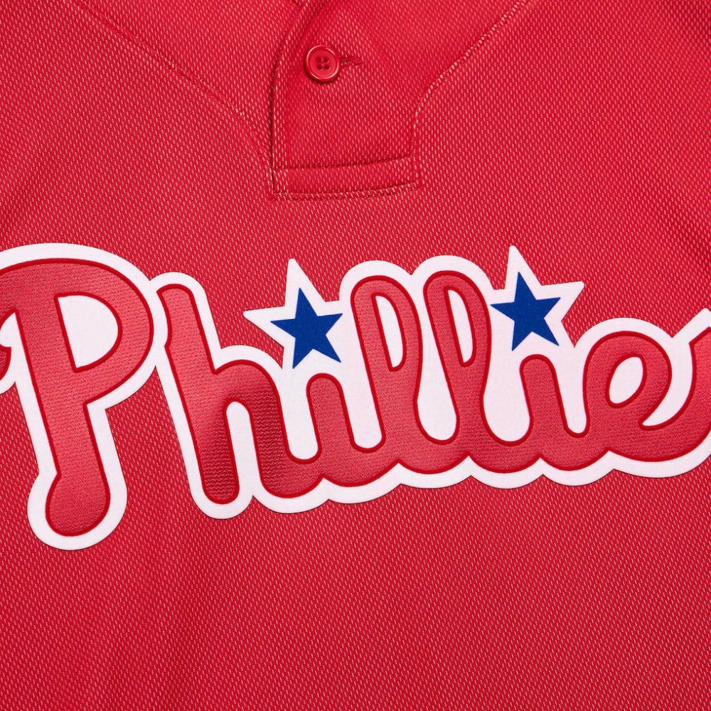 Roy Halladay Philadelphia Phillies Authentic Batting Practice Jersey - Red | Mitchell & Ness