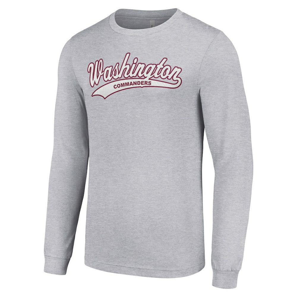 Washington Commanders Starter Tailsweep Long Sleeve T-Shirt - Heather Gray online