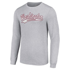 Washington Commanders Starter Tailsweep Long Sleeve T-Shirt - Heather Gray online