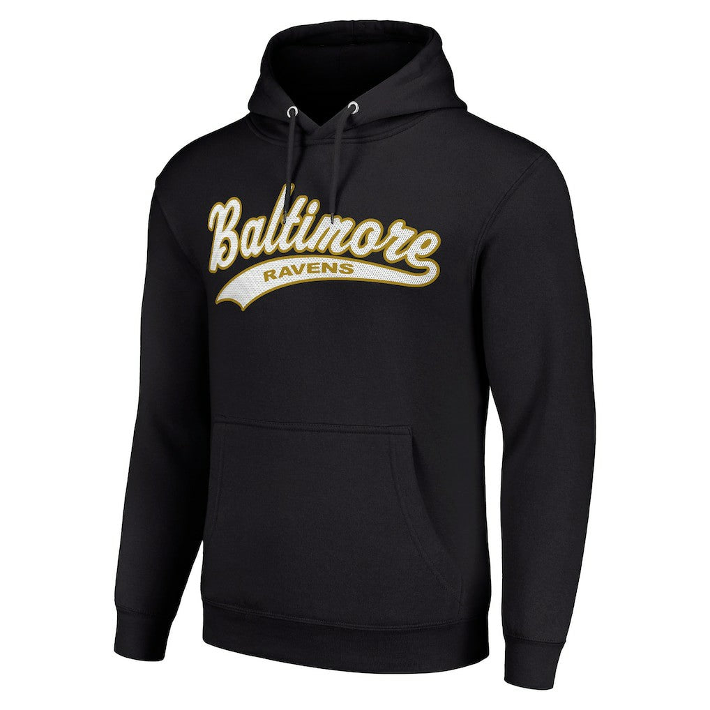 Baltimore Ravens Starter Unisex Tailsweep Pullover Hoodie - Black cheap