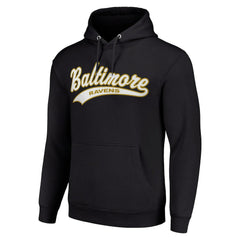 Baltimore Ravens Starter Unisex Tailsweep Pullover Hoodie - Black cheap