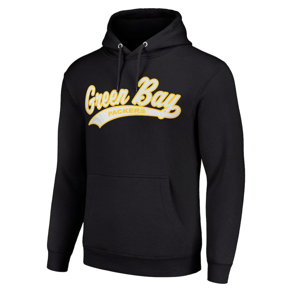 Green Bay Packers Starter Unisex Tailsweep Pullover Hoodie - Black online
