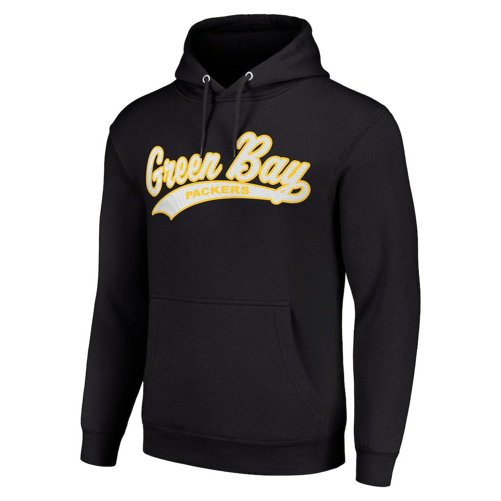 Green Bay Packers Starter Unisex Tailsweep Pullover Hoodie - Black online