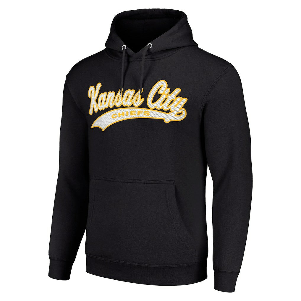 Kansas City Chiefs Starter Unisex Tailsweep Pullover Hoodie - Black outlet