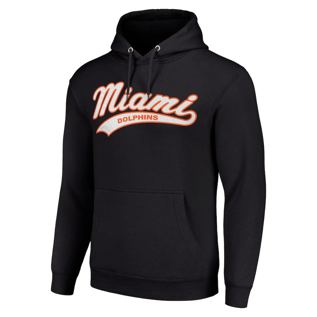 Miami Dolphins Starter Unisex Tailsweep Pullover Hoodie - Black discount