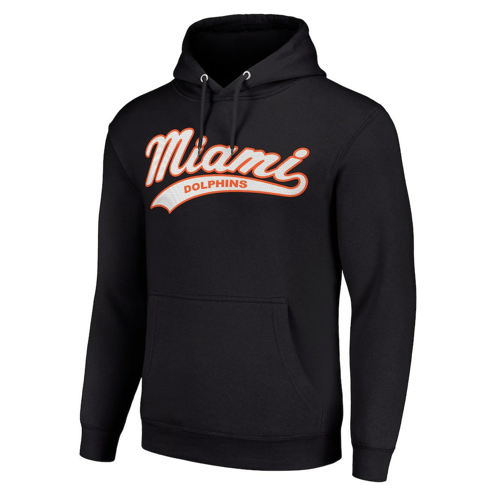 Miami Dolphins Starter Unisex Tailsweep Pullover Hoodie - Black discount