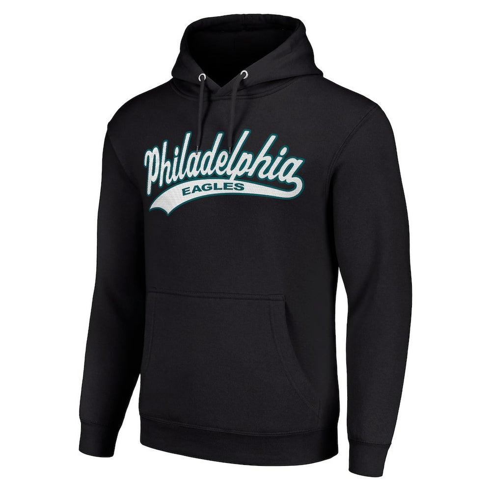Philadelphia Eagles Starter Unisex Tailsweep Pullover Hoodie - Black sale