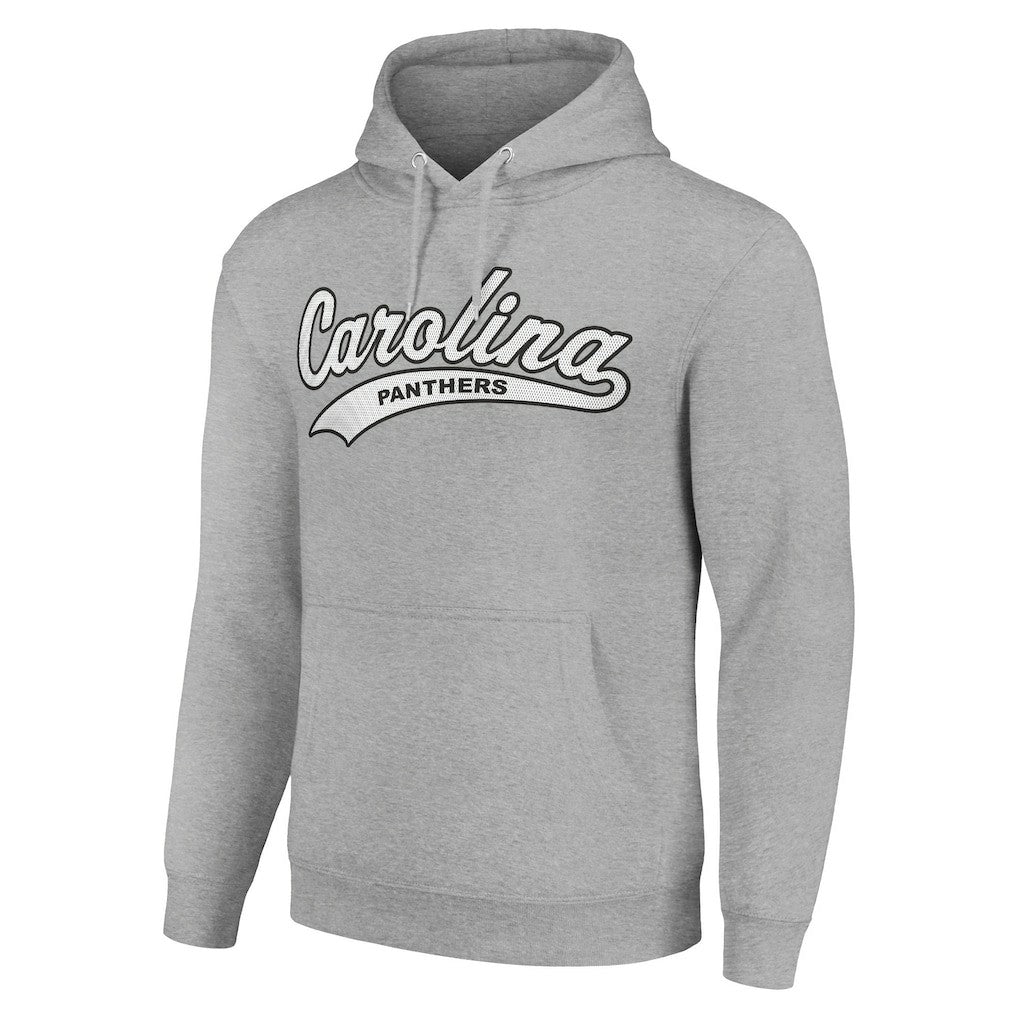 Carolina Panthers Starter Unisex Tailsweep Pullover Hoodie - Heather Gray on sale