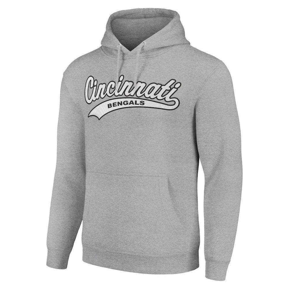 Cincinnati Bengals Starter Unisex Tailsweep Pullover Hoodie - Heather Gray sale