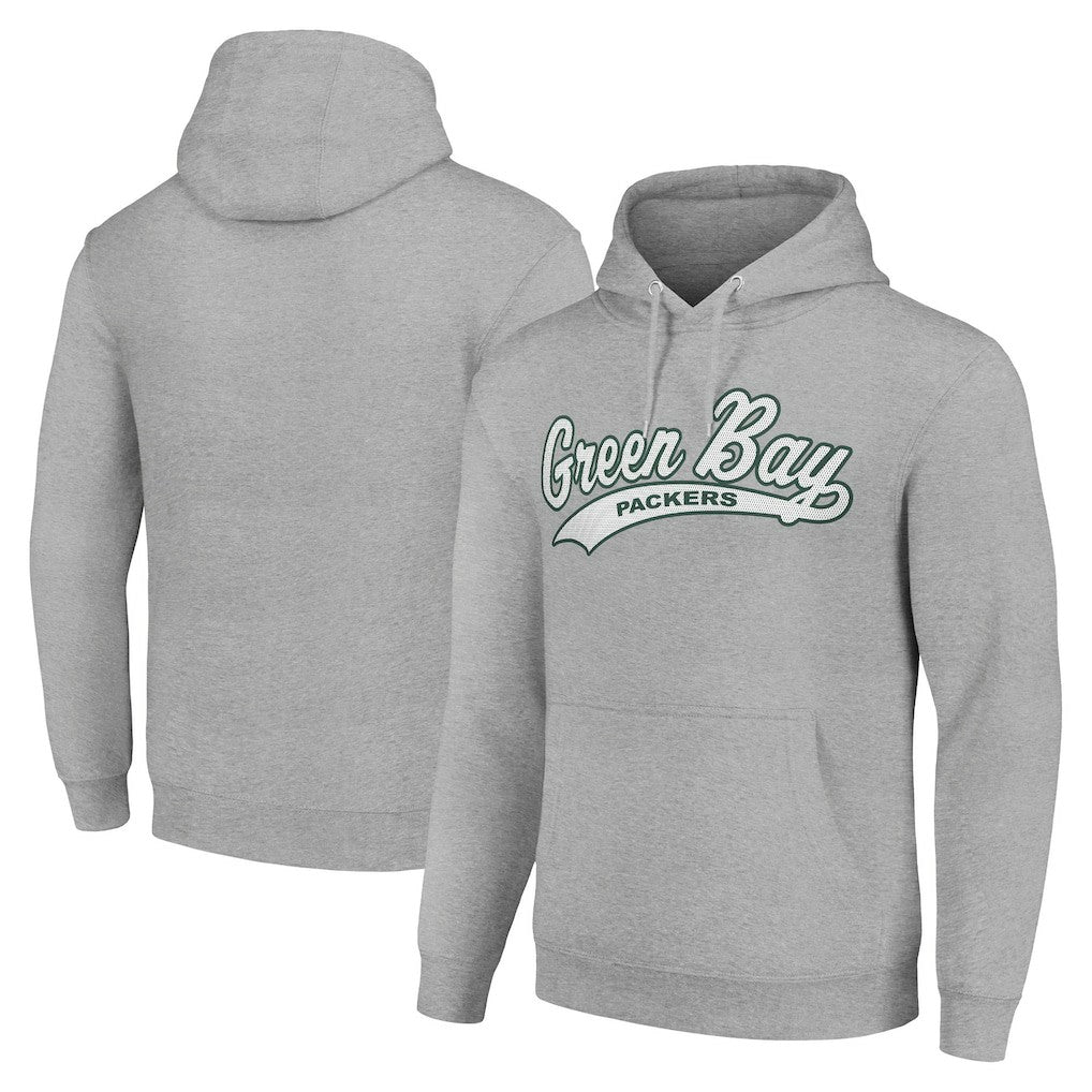 Green Bay Packers Starter Unisex Tailsweep Pullover Hoodie - Heather Gray sale