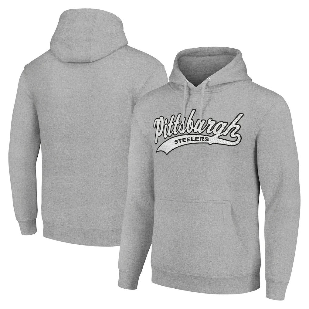 Pittsburgh Steelers Starter Unisex Tailsweep Pullover Hoodie - Heather Gray cheap