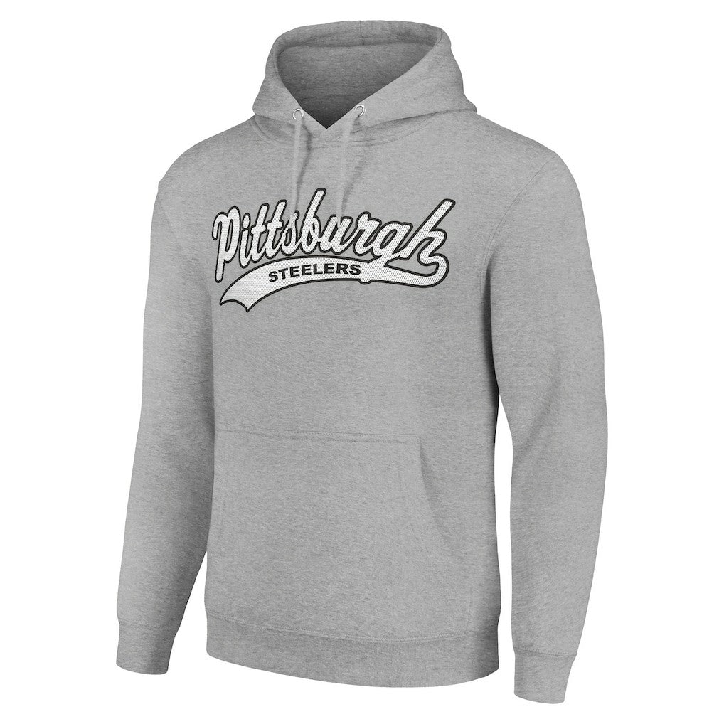 Pittsburgh Steelers Starter Unisex Tailsweep Pullover Hoodie - Heather Gray cheap