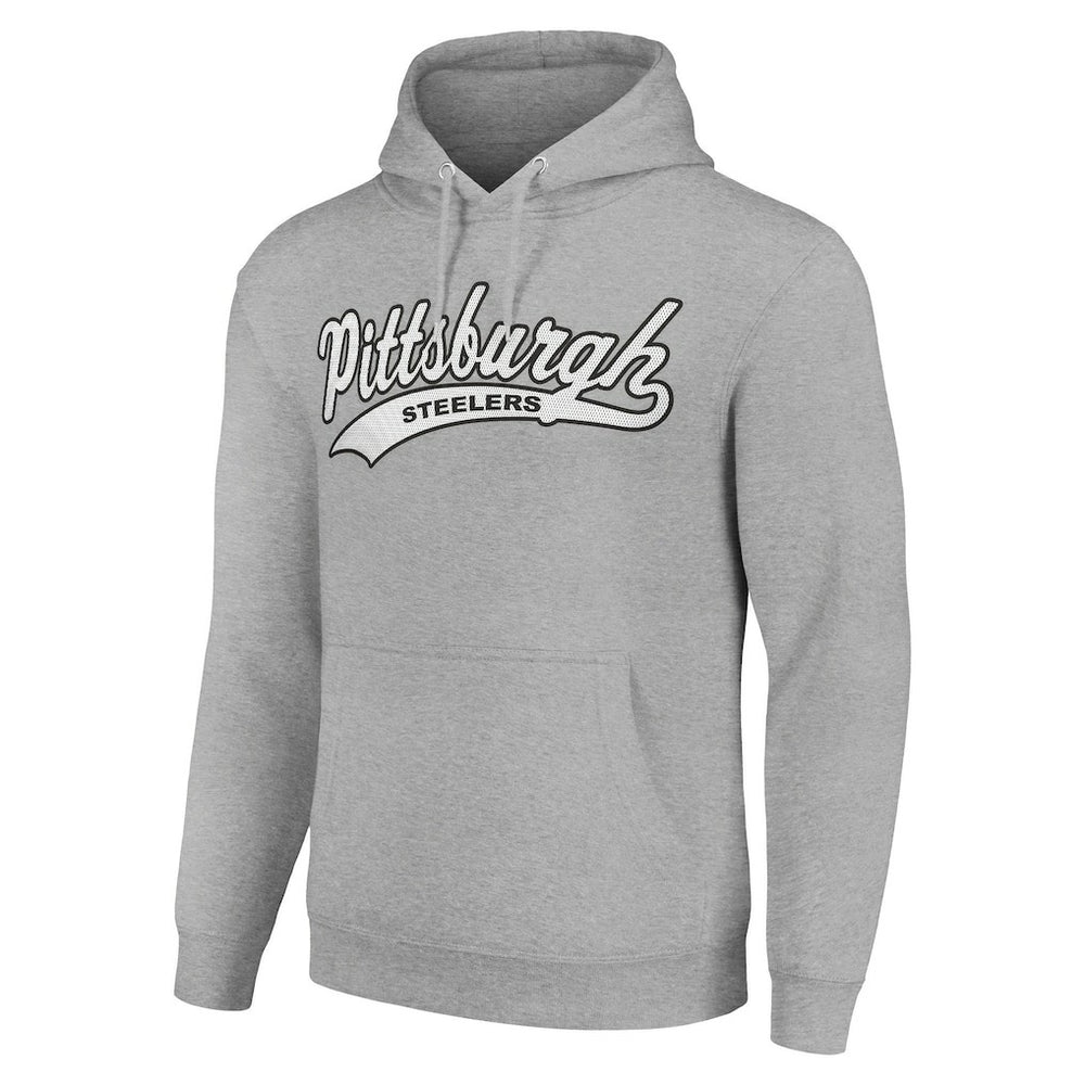 Pittsburgh Steelers Starter Unisex Tailsweep Pullover Hoodie - Heather Gray cheap