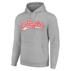 San Francisco 49ers Starter Unisex Tailsweep Pullover Hoodie - Heather Gray cheap