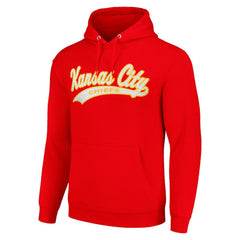 Kansas City Chiefs Starter Unisex Tailsweep Pullover Hoodie - Red online
