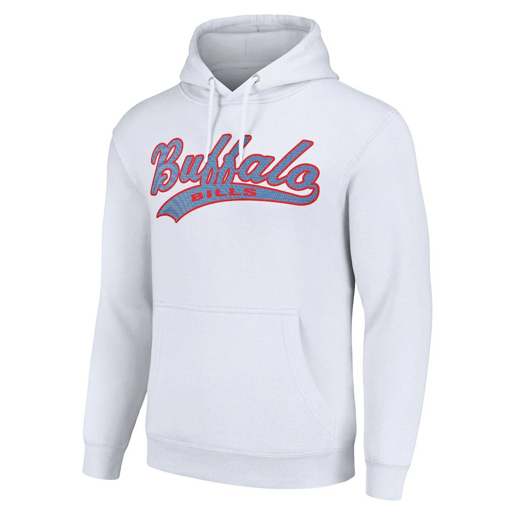 Buffalo Bills Starter Unisex Tailsweep Pullover Hoodie - White outlet
