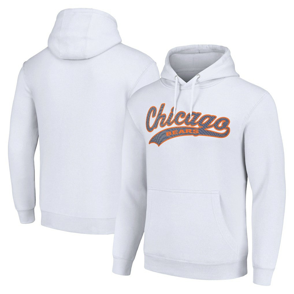 Chicago Bears Starter Unisex Tailsweep Pullover Hoodie - White outlet