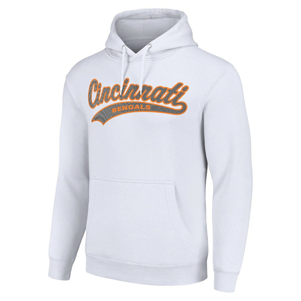 Cincinnati Bengals Starter Unisex Tailsweep Pullover Hoodie - White for sale