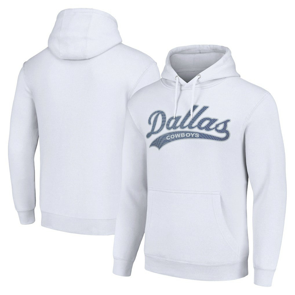 Dallas Cowboys Starter Unisex Tailsweep Pullover Hoodie - White cheap