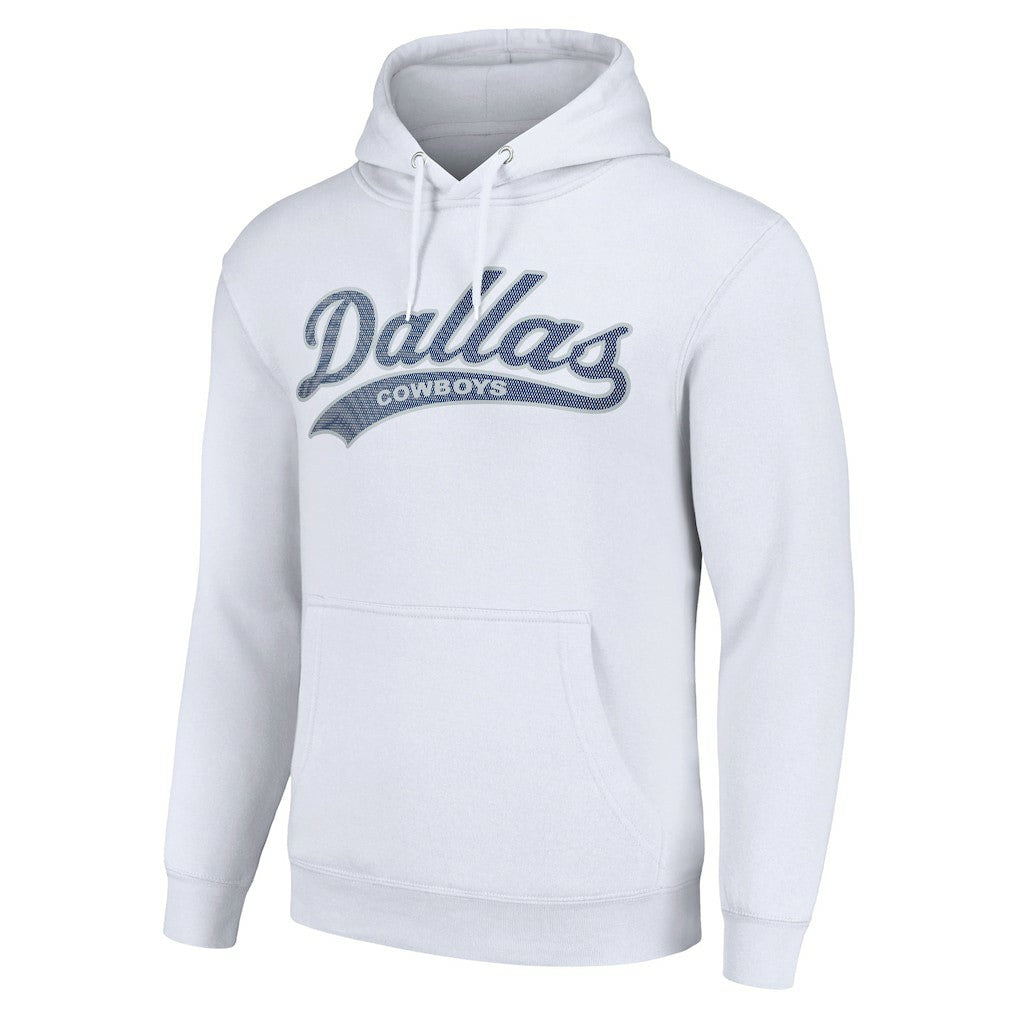 Dallas Cowboys Starter Unisex Tailsweep Pullover Hoodie - White cheap