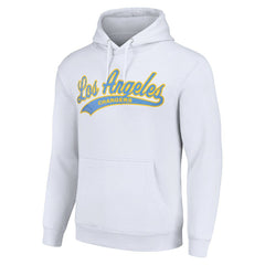 Los Angeles Chargers Starter Unisex Tailsweep Pullover Hoodie - White on sale