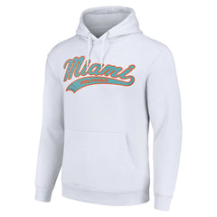 Miami Dolphins Starter Unisex Tailsweep Pullover Hoodie - White cheap