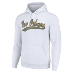 New Orleans Saints Starter Unisex Tailsweep Pullover Hoodie - White on sale