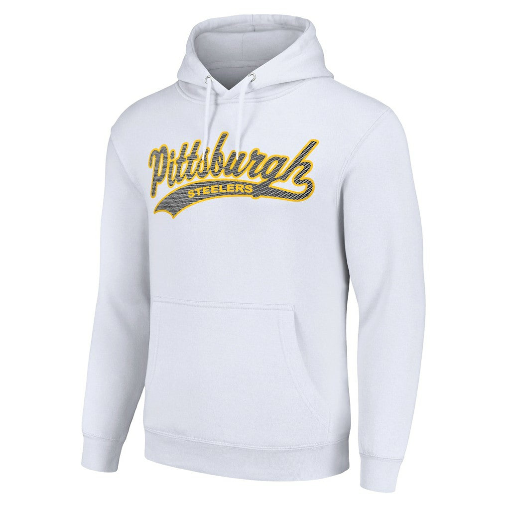 Pittsburgh Steelers Starter Unisex Tailsweep Pullover Hoodie - White outlet