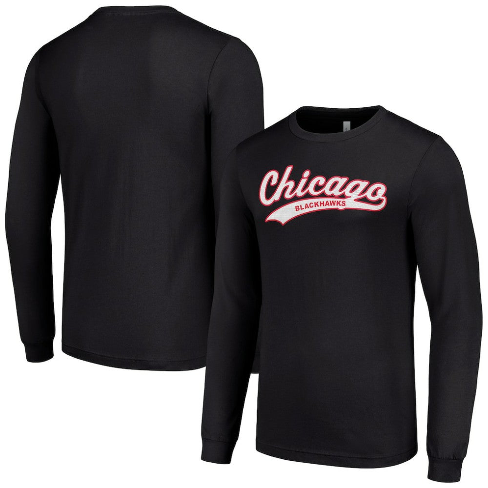 Chicago Blackhawks Starter Tailsweep T-Shirt Black