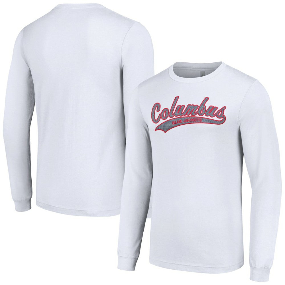 Columbus Blue Jackets Starter Tailsweep T-Shirt White