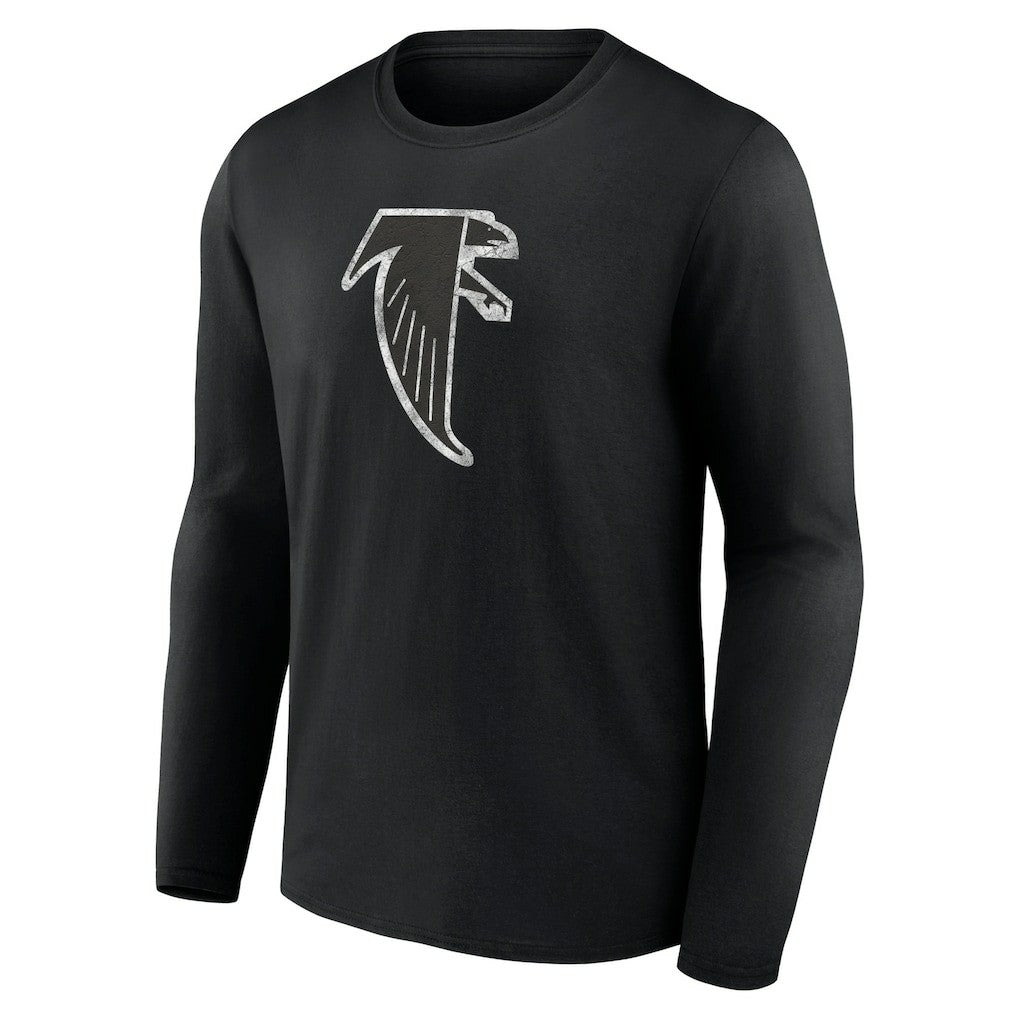 Atlanta Falcons Throwback Long Sleeve T-Shirt - Black on sale