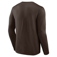 Cleveland Browns Throwback Long Sleeve T-Shirt - Brown on sale
