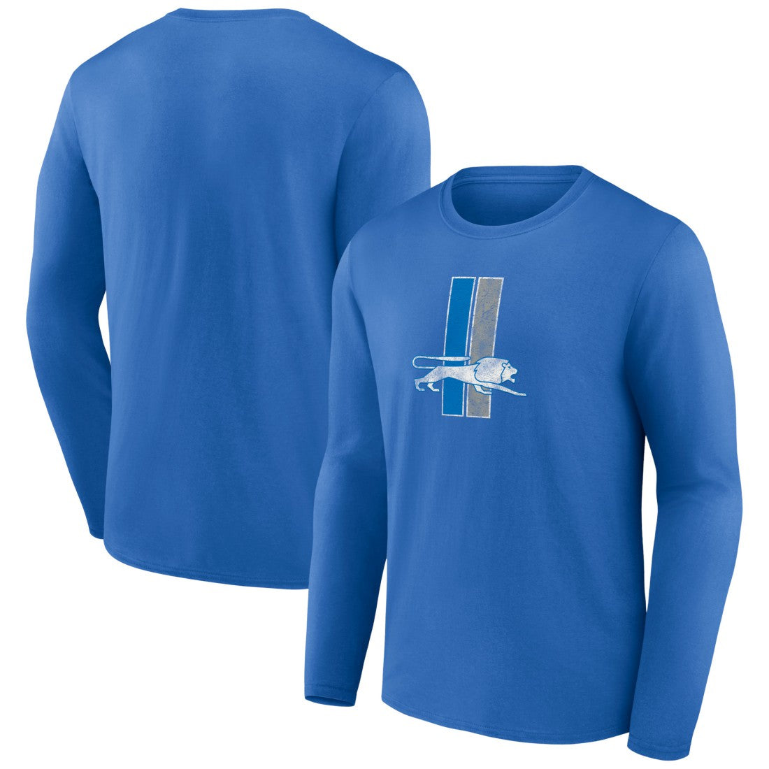 Detroit Lions Throwback Long Sleeve T-Shirt - Blue cheap