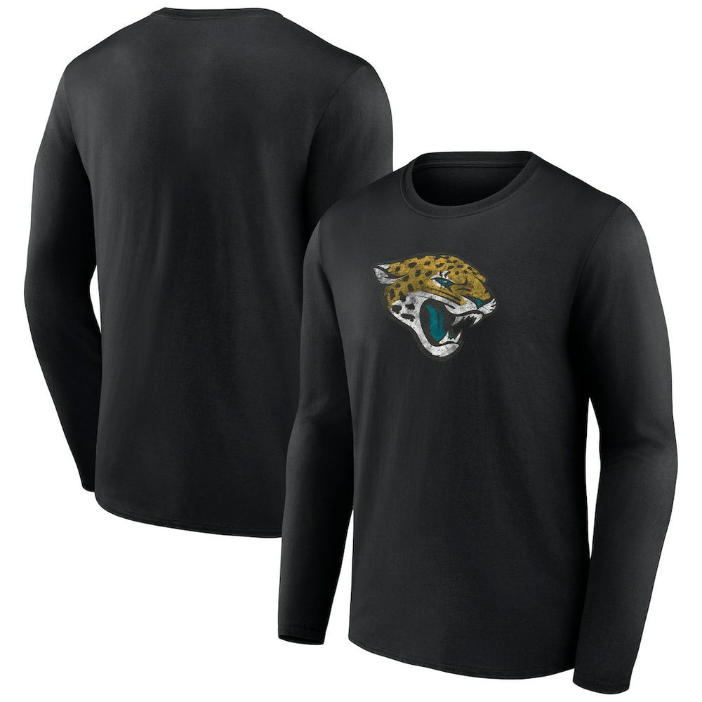 Jacksonville Jaguars Throwback Long Sleeve T-Shirt - Black sale