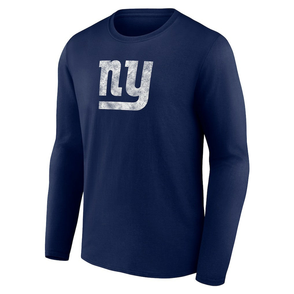 New York Giants Throwback Long Sleeve T-Shirt - Navy for sale