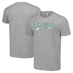 Minnesota Wild Starter Tailsweep T-Shirt Heather Gray