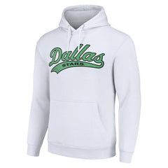 Dallas Stars Starter Tailsweep Fleece Tri-Blend Pullover Hoodie White