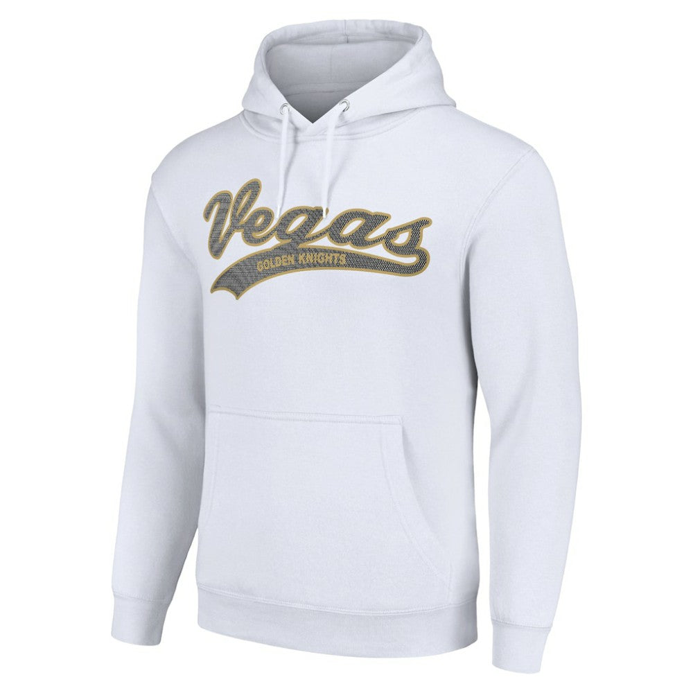 Vegas Golden Knights Starter Tailsweep Fleece Tri-Blend Pullover Hoodie White