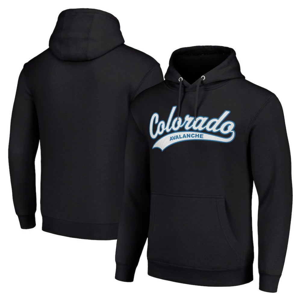 Colorado Avalanche Starter Tailsweep Fleece Tri-Blend Pullover Hoodie Black