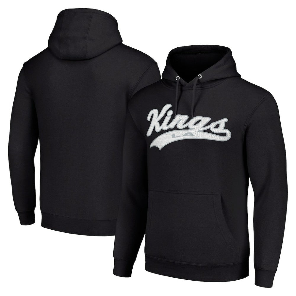 Los Angeles Kings Starter Tailsweep Fleece Tri-Blend Pullover Hoodie Black