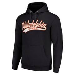 Philadelphia Flyers Starter Tailsweep Fleece Tri-Blend Pullover Hoodie Black
