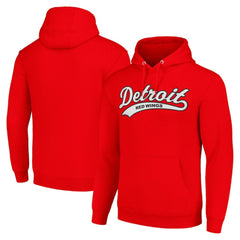 Detroit Red Wings Starter Tailsweep Fleece Tri-Blend Pullover Hoodie Red