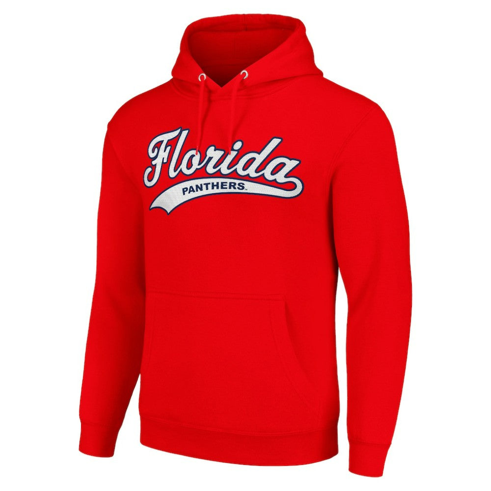 Florida Panthers Starter Tailsweep Fleece Tri-Blend Pullover Hoodie Red