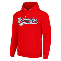 Washington Capitals Starter Tailsweep Fleece Tri-Blend Pullover Hoodie Red