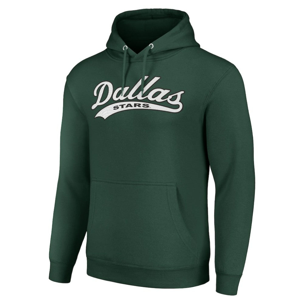 Dallas Stars Starter Tailsweep Fleece Tri-Blend Pullover Hoodie Green