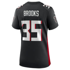 Natrone Brooks Atlanta Falcons Women's Team Game Jersey - Black | Nike for sale