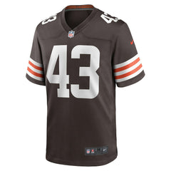 Mohamoud Diabate Cleveland Browns Team Game Jersey - Brown | Nike outlet