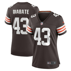 Mohamoud Diabate Cleveland Browns Women's Team Game Jersey - Brown | Nike outlet