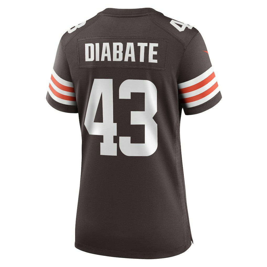 Mohamoud Diabate Cleveland Browns Women's Team Game Jersey - Brown | Nike outlet